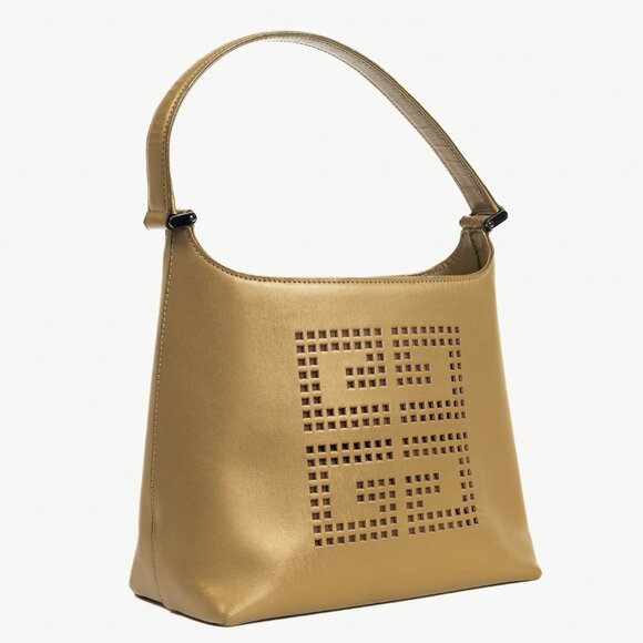 Givenchy Vintage Gold Leather 4G-Logo Handbag - Picture 2 of 11